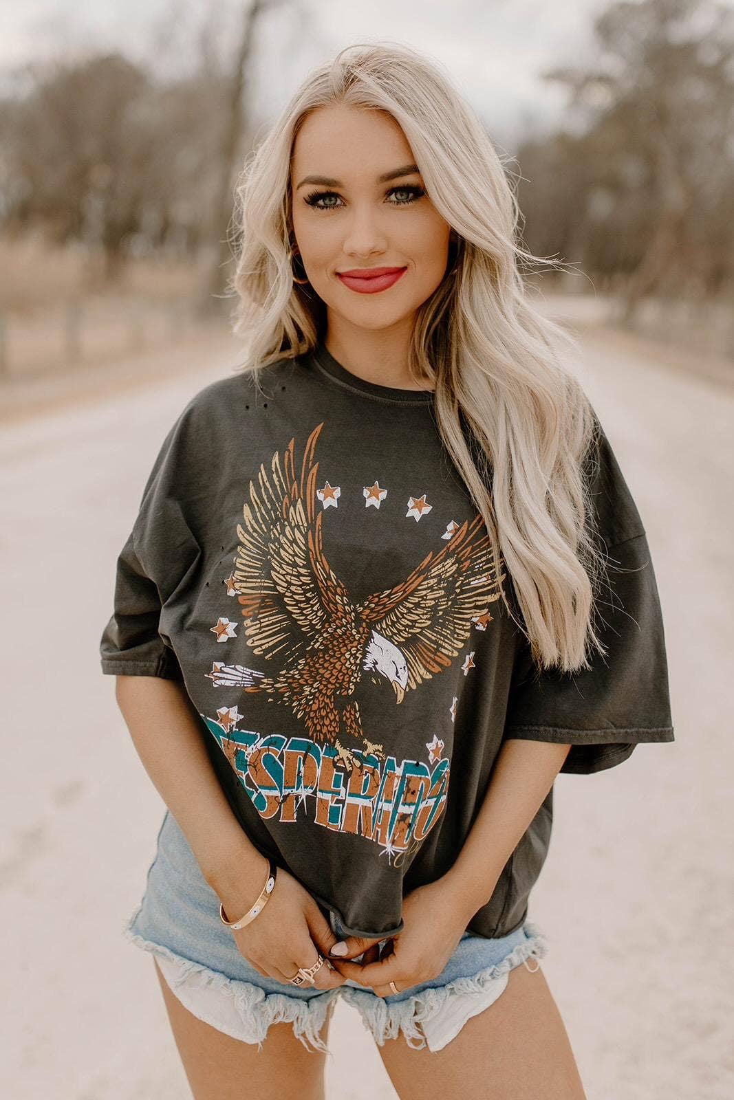 Desperado Oversized 80's Cropped Tee
