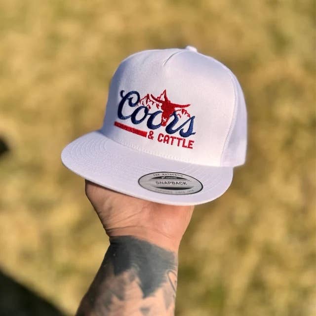 Coors and Cattle Embroidered Hat
