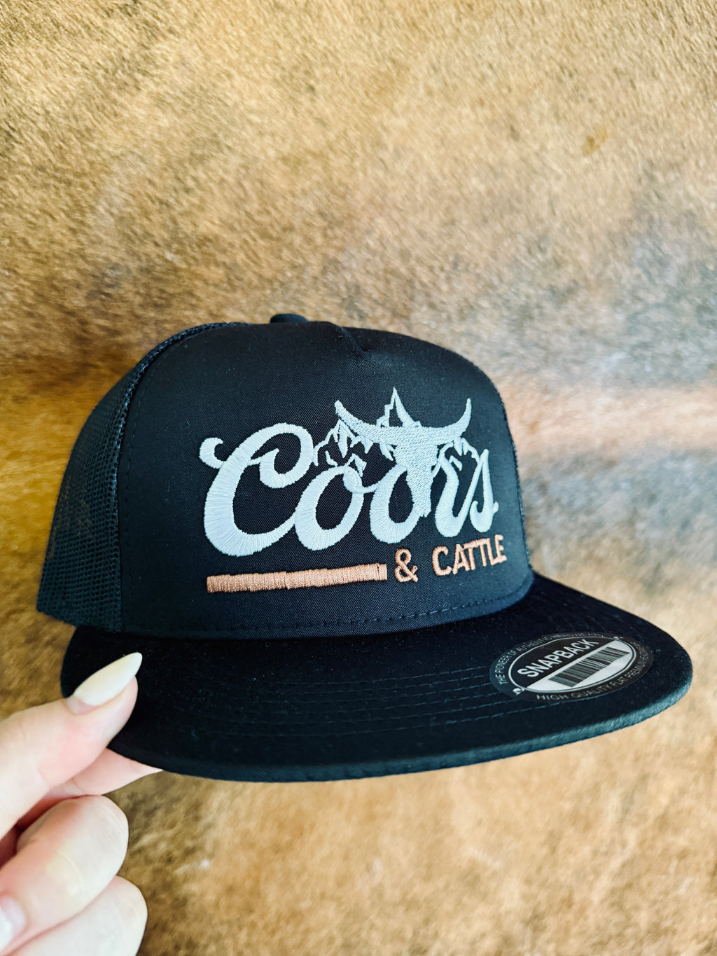 Coors & Cattle Embroidered Trucker Hat
