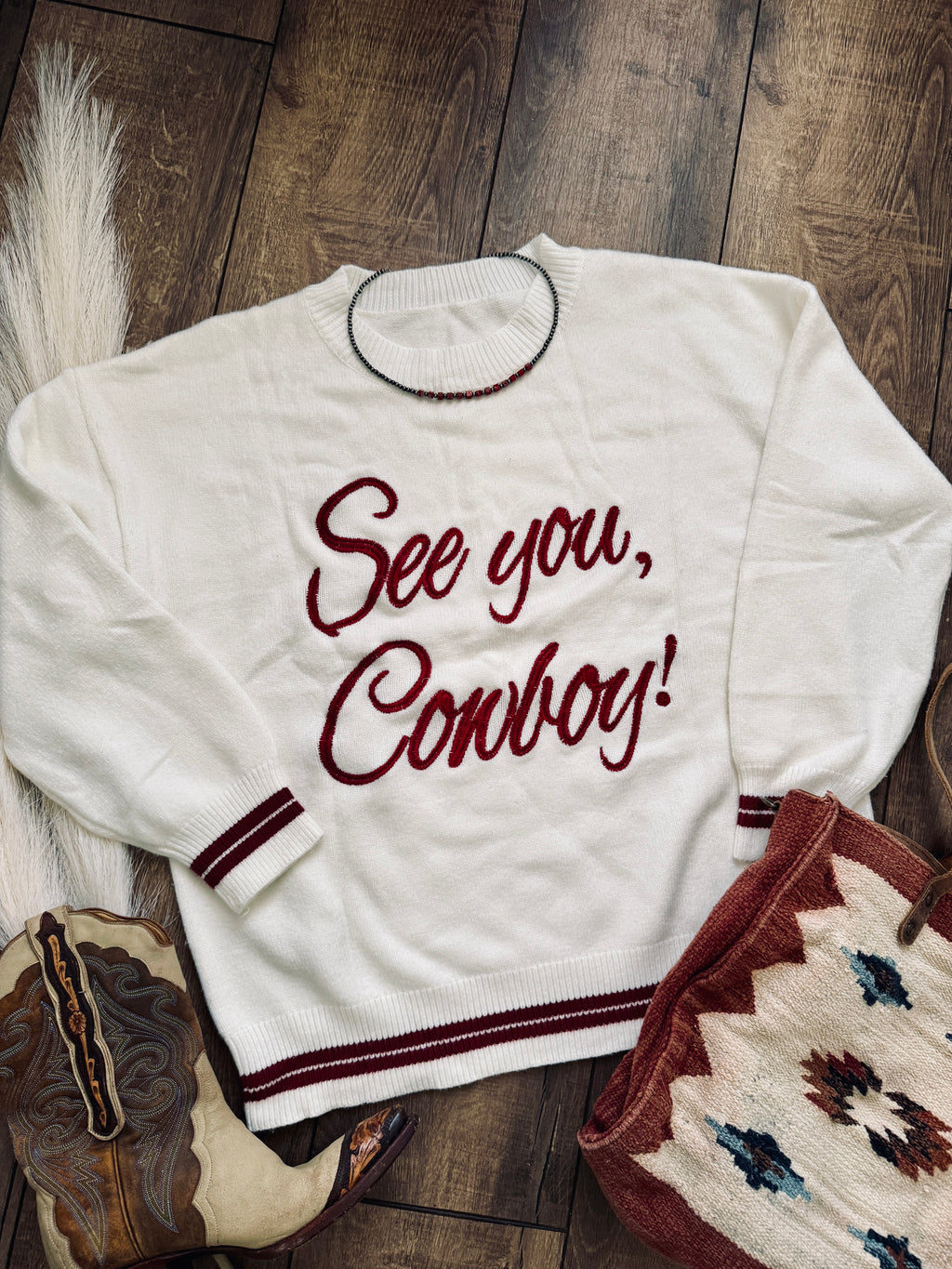 See You Cowboy Sweater