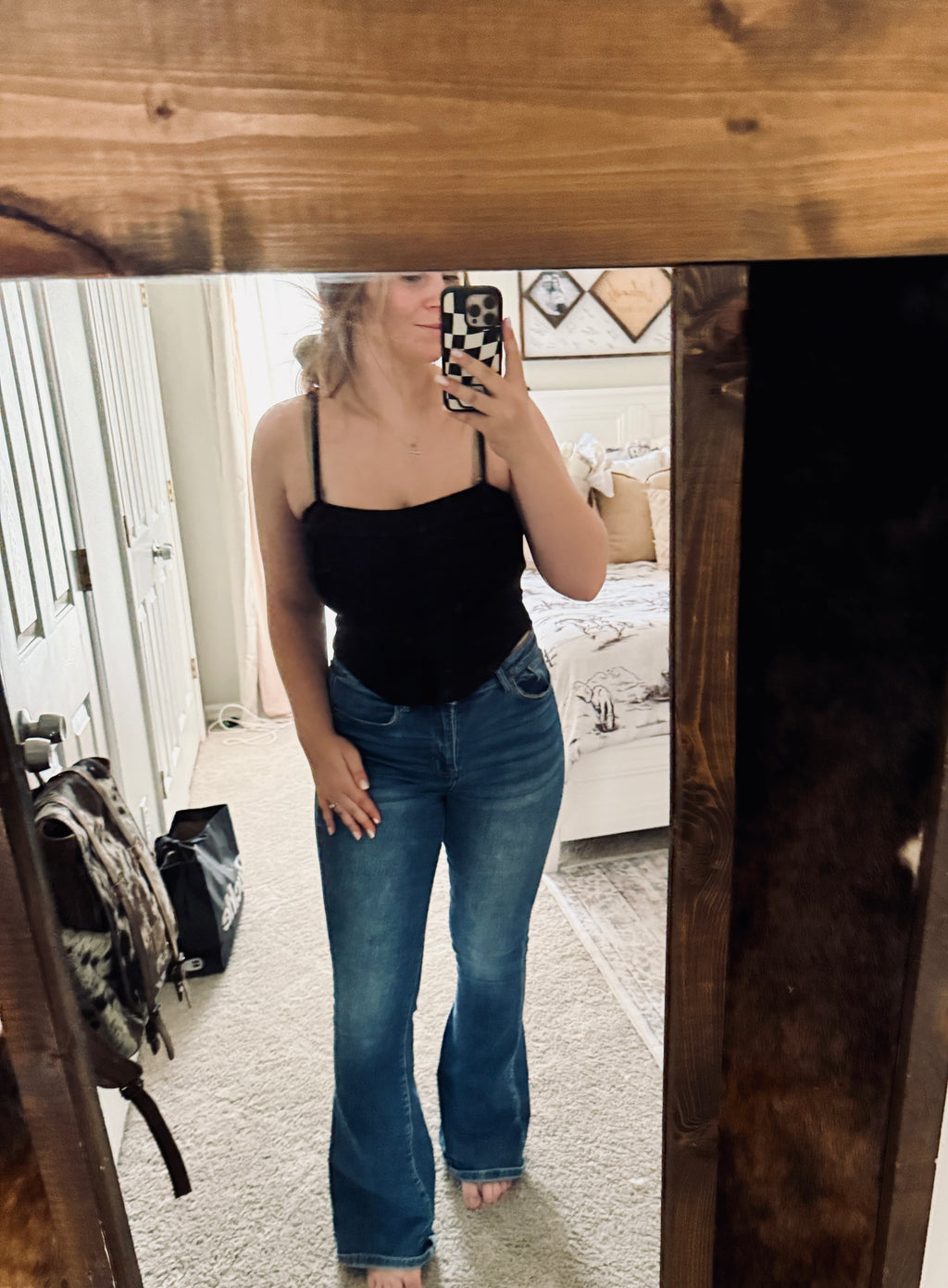 The Loretta Western Ribbed Tank