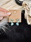The Western Turquoise Stud Earrings
