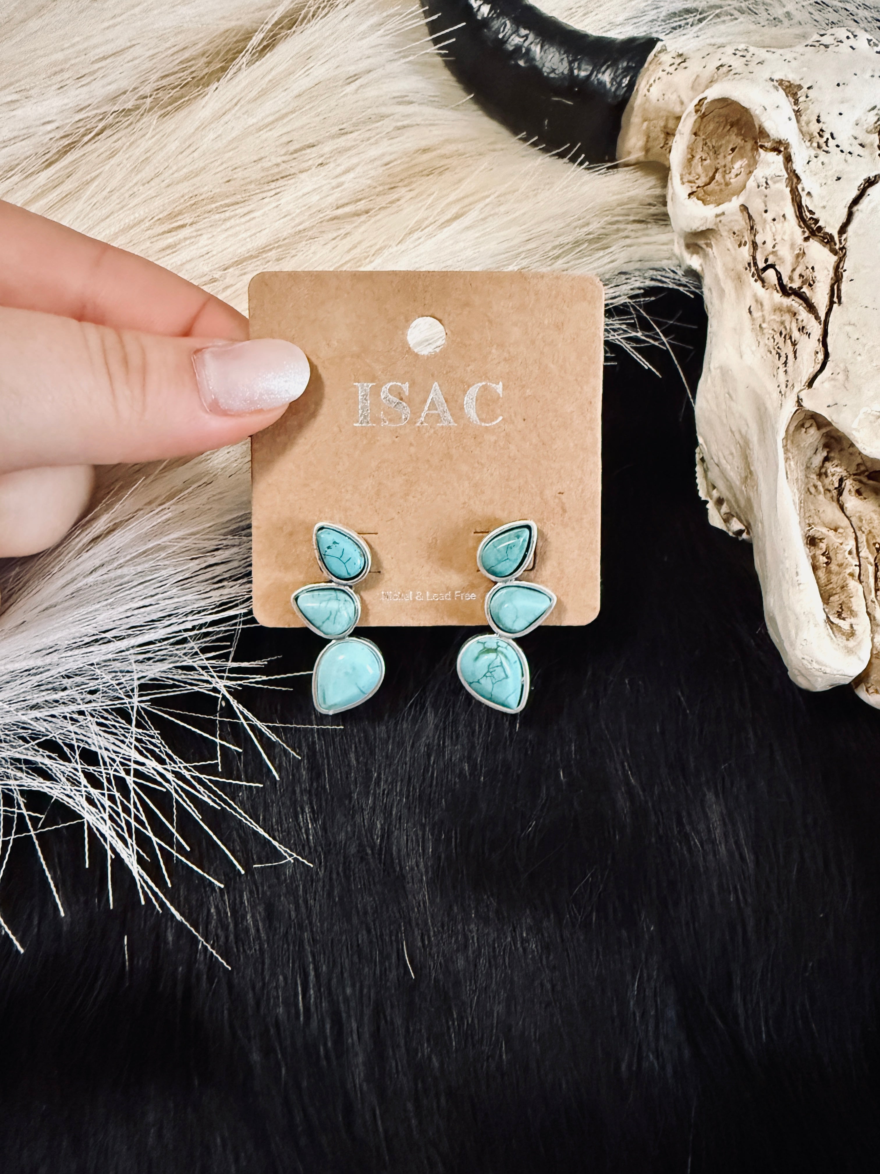 The Western Turquoise Stud Earrings
