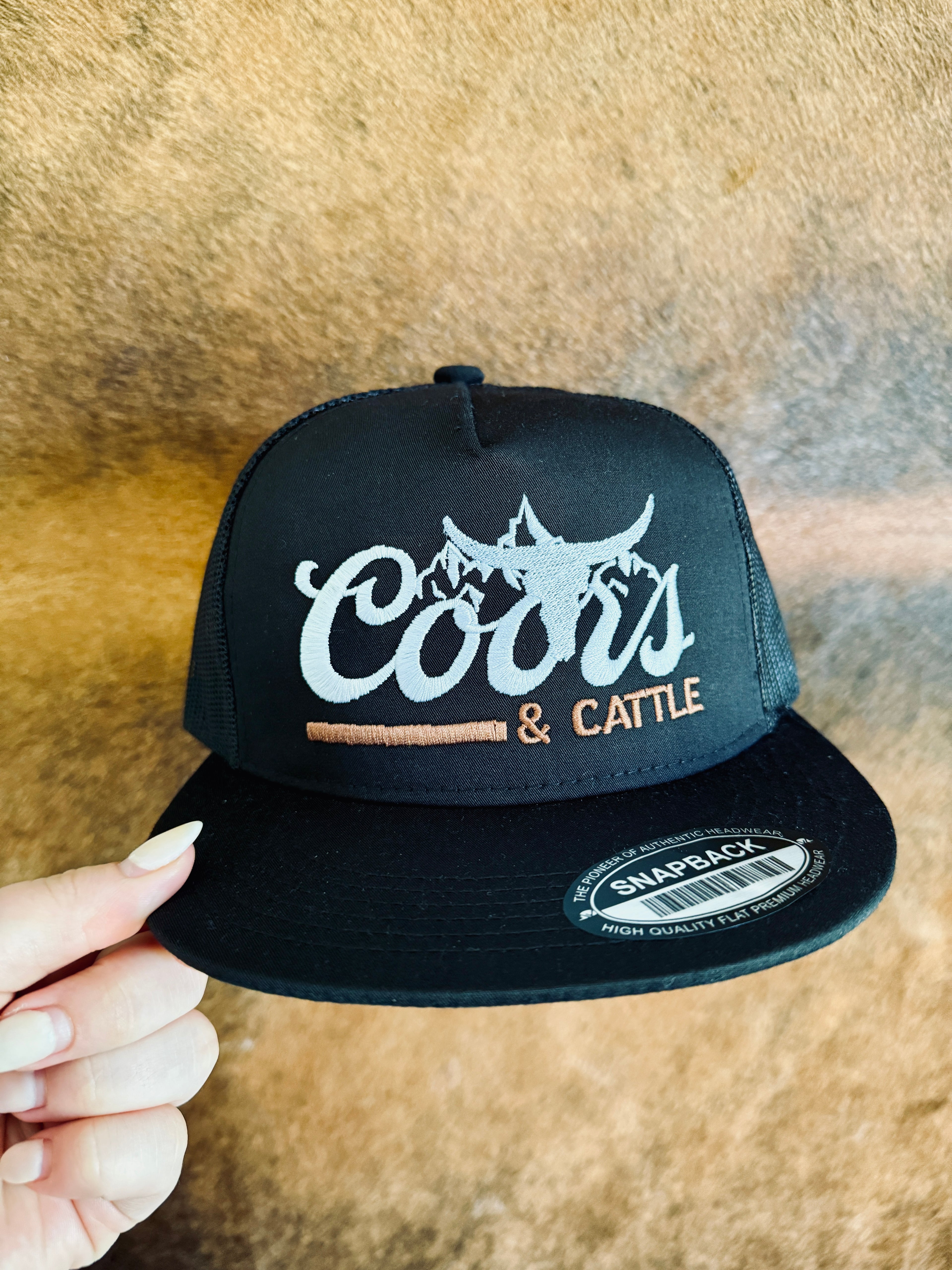 Coors & Cattle Embroidered Trucker Hat