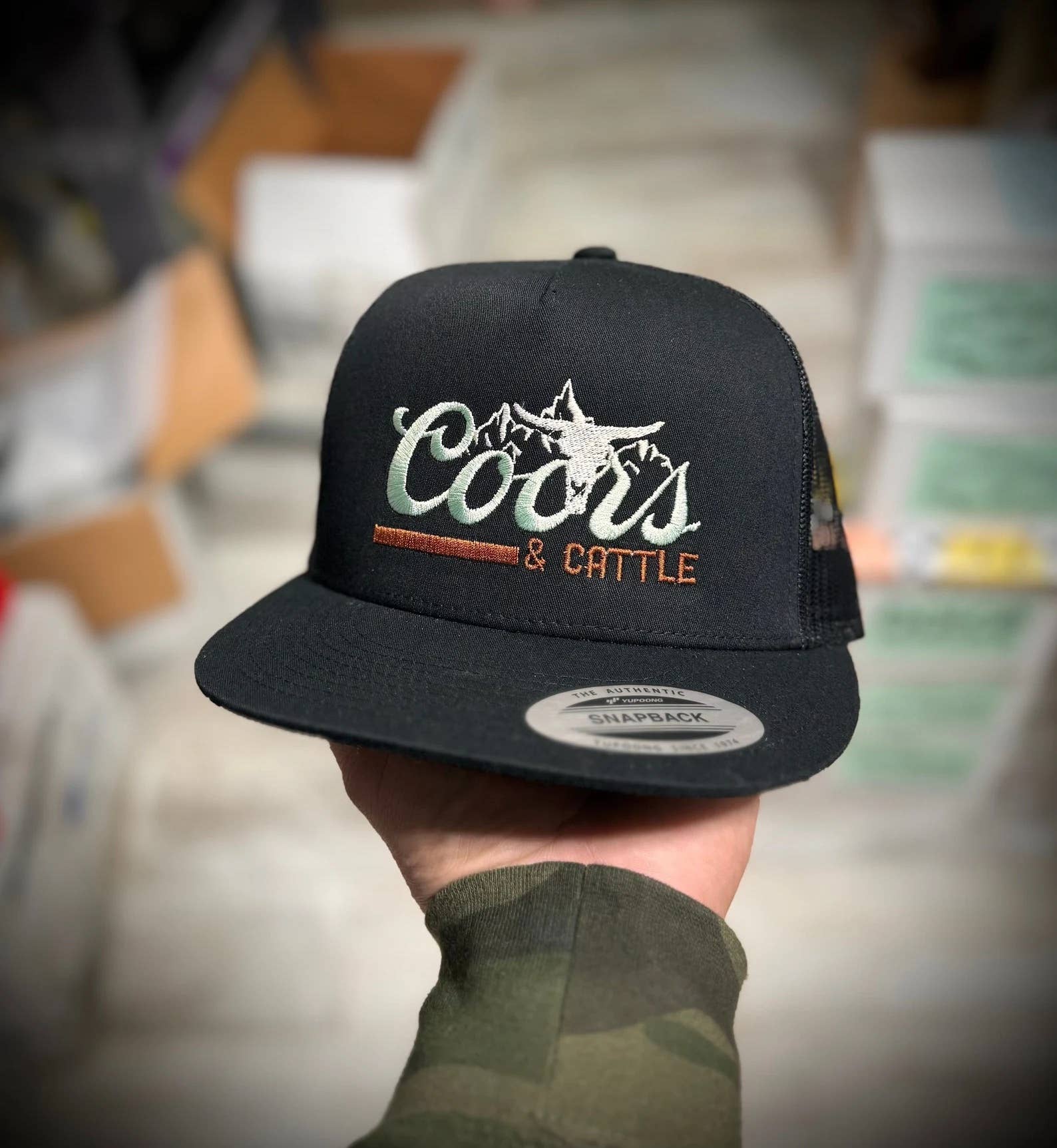 Coors & Cattle Embroidered Trucker Hat