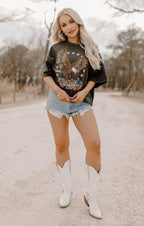 Desperado Oversized 80's Cropped Tee