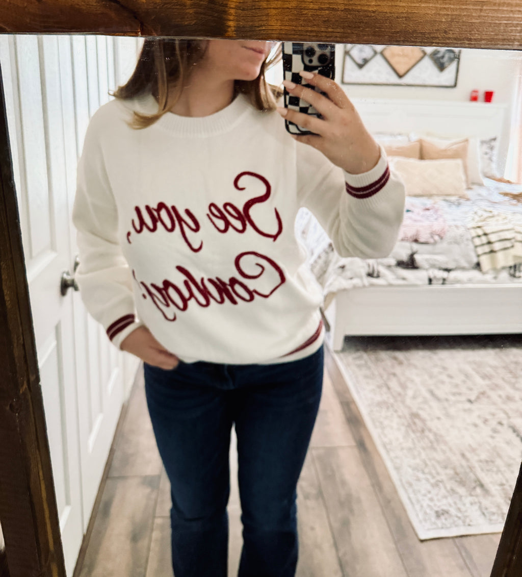 See You Cowboy Sweater