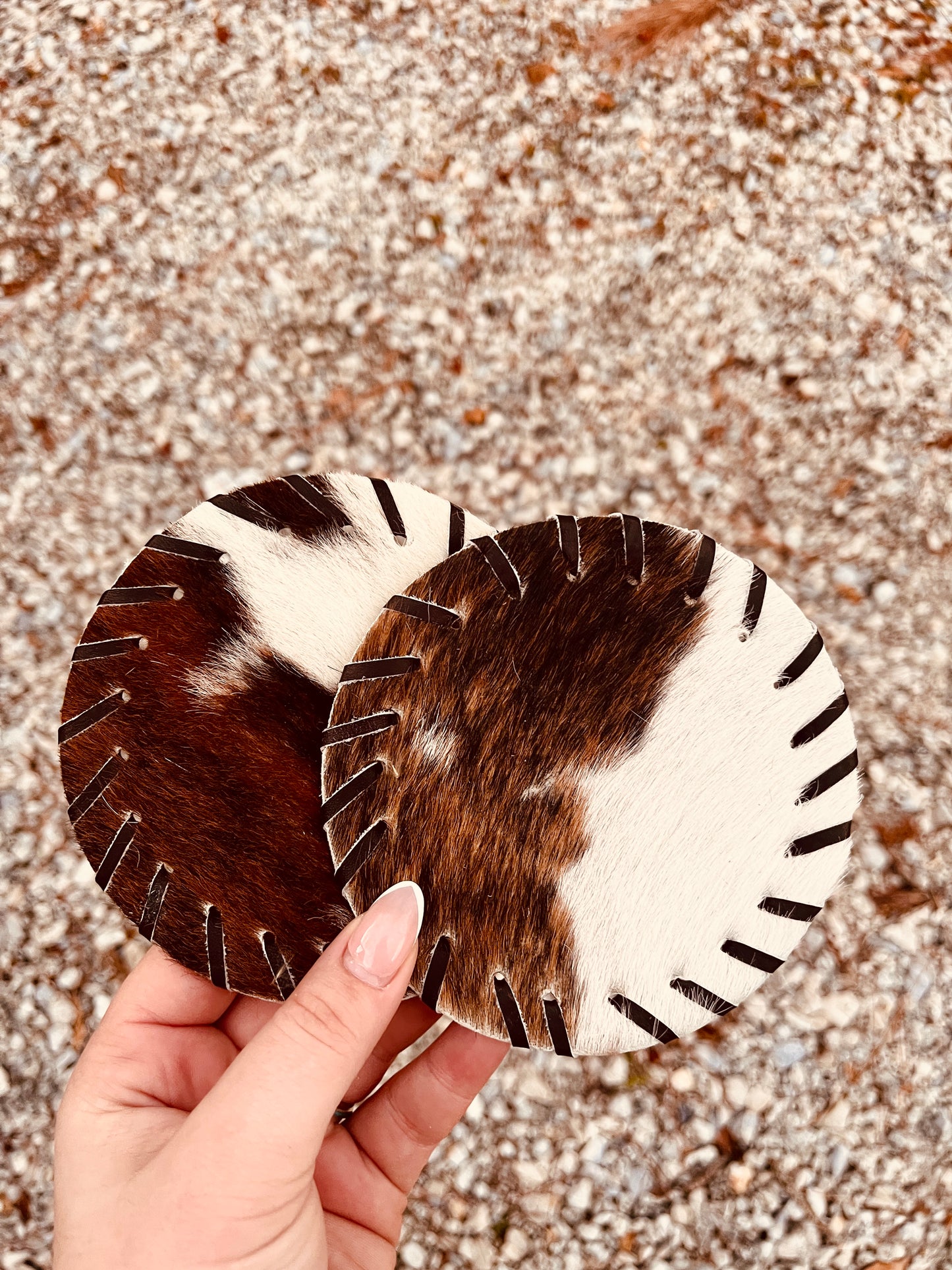 Cowhide Coasters