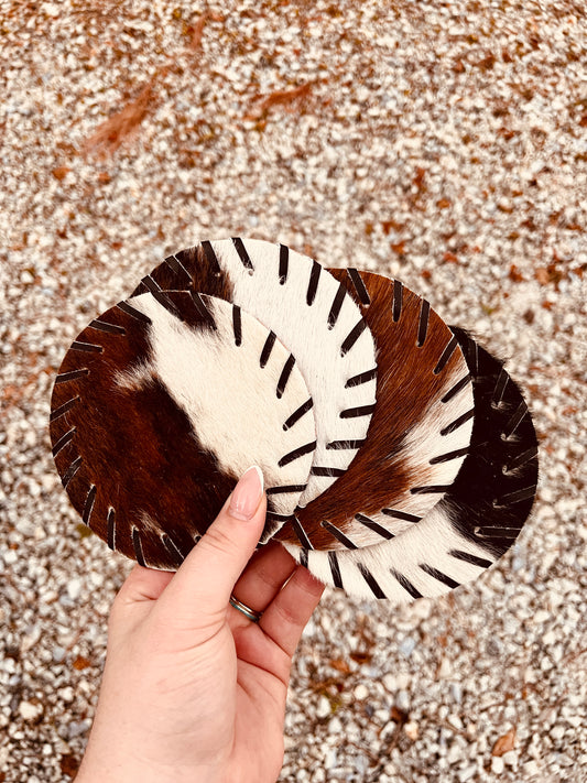 Cowhide Coasters