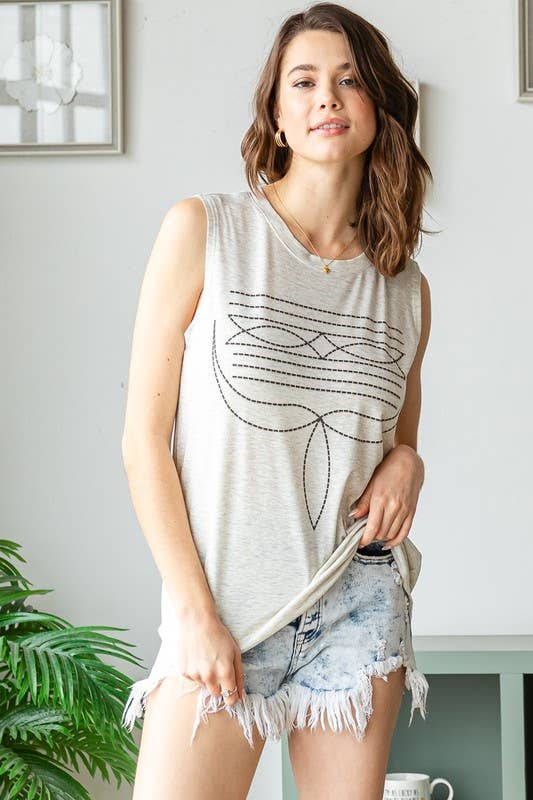 The Ashley Boot Stitch Top