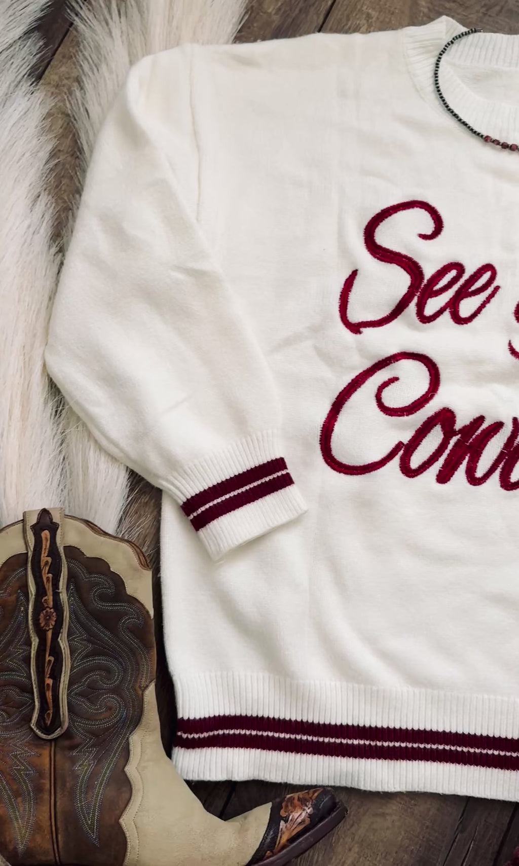 See You Cowboy Sweater